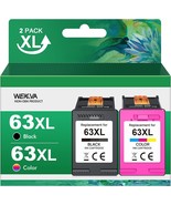 63XL Ink Cartridge Combo Pack Replacement for HP Ink 63 63XL Works for H... - £55.76 GBP