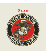USMC Marine Corps Marines Digitized filled embroidery design Digital Dow... - $7.48 CAD