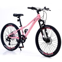 Mountain Bike For Girls And Boys Mountain 24 Inch Shimano 7-Speed Bike - £294.71 GBP