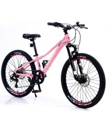 Mountain Bike For Girls And Boys Mountain 24 Inch Shimano 7-Speed Bike - £310.08 GBP