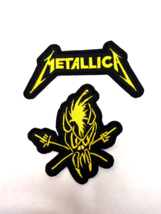 METALLICA Patch Set of 2 Embroidered Iron/Sew on Thrash Metal Slayer Testament - £9.25 GBP