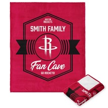 NBA Houston Rockets Dominion Personalized Silk Touch Throw Blanket 50X60  - £44.76 GBP