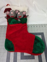 Christmas Stocking Mouse Plush 19 Inch Stuffed Animal Toy - $17.95