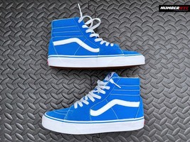 Vans Mens Skate SK8 Hi Top 500714 Royal Blue Casual Shoes Sneakers Size 7 - £46.70 GBP