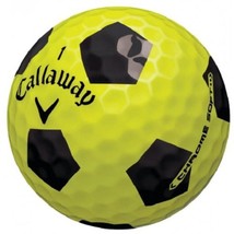 34 Mint YELLOW Callaway Chrome Soft Truvis &quot;Soccer&quot; Golf Balls MIX - AAAAA 5A - £77.52 GBP