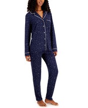 Alfani Womens Ultra-Soft Printed Pajama,Blue Night,XX-Large - £35.04 GBP