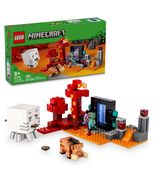 LEGO Minecraft The Nether Portal Ambush Adventure Set, Building Toy for ... - £33.81 GBP