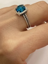 Pre Owned David Yurman Chatelaine Hampton Blue Ring size  6 - £393.04 GBP