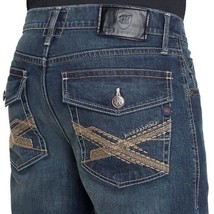 ROCK &amp; REPUBLIC Straight JEANS Size: 29 x 30 NEW Blue Wash  - £68.96 GBP