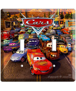 CARS 2 MCQUEEN DISNEY MOVIE DOUBLE LIGHT 1 SWITCH PLATE - $32.91 CAD