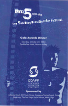 5th San Diego Asian Film Festival 2004 Awards Program - £4.74 GBP