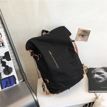 Mjzkxqz Fashion Waterproof Canvas BackpaWomen Black Plecak For Ladies Travel Bag - £41.58 GBP