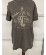 Good Vibes by Life Is Good Tshirt Mens Small Music Guitar Who Feels It, ... - £7.43 GBP
