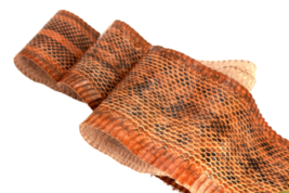 Veg Tanned Snake Leather Skin Oriental Snakeskin Hide Leathercraft Supply  Brown - £15.53 GBP