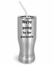 PixiDoodle Parents Pregnancy Announcement Insulated Coffee Mug Tumbler with Spil - £26.42 GBP+