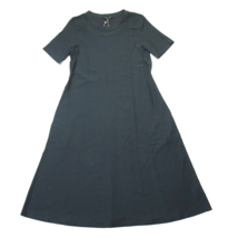 NWT Eileen Fisher Crew Shift in Forest Night Lightweight Washable Crepe Dress XS - £64.69 GBP