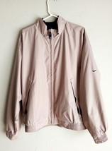 Nike Golf Windbreaker Jacket Mens Size Large Tan Nylon Lining NME920220KL4 - £19.74 GBP