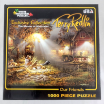 Best Friends Puzzle White Mountain Terry Redlin 1000 Pc Our Dog SEALED NOS - $28.95