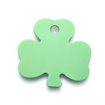 Clover Pendant Stamping Blank Green Aluminum Shamrock St. Patrick&#39;s Day ... - £4.30 GBP