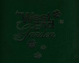 West End Garden Menu Crested Butte Colorado 1990&#39;s - £21.94 GBP