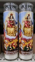 2X NUESTRA SENORA DEL CARMEN / OUR LADY OF MT. CARMEN - 2 VELADORAS - EN... - £16.24 GBP