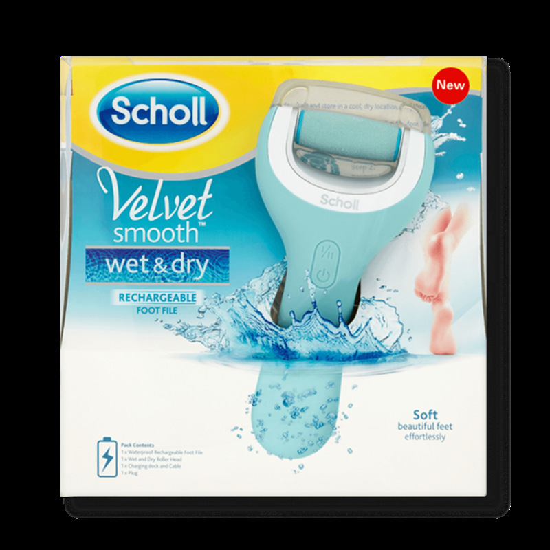 scholl velvet smooth wet & dry pedi electric hard skin remover