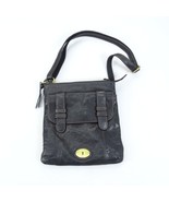 Fossil Black Leather Swing Pack Hipster Front Flap Crossbody Bag ZB5055 ... - $33.20