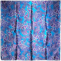 VhoMes NEW Genuine 100% Mulberry Satin Silk Scarf 42&quot;x42&quot; Large Square Shawl Wra - £31.44 GBP