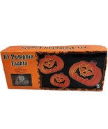 Vtg New Halloween Pumpkin Jack O Lantern String Lanterns Indoor Outdoor - $12.86