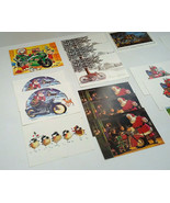Christmas motorcycle 17 front only card lot salesman sample mixed media ... - $19.75