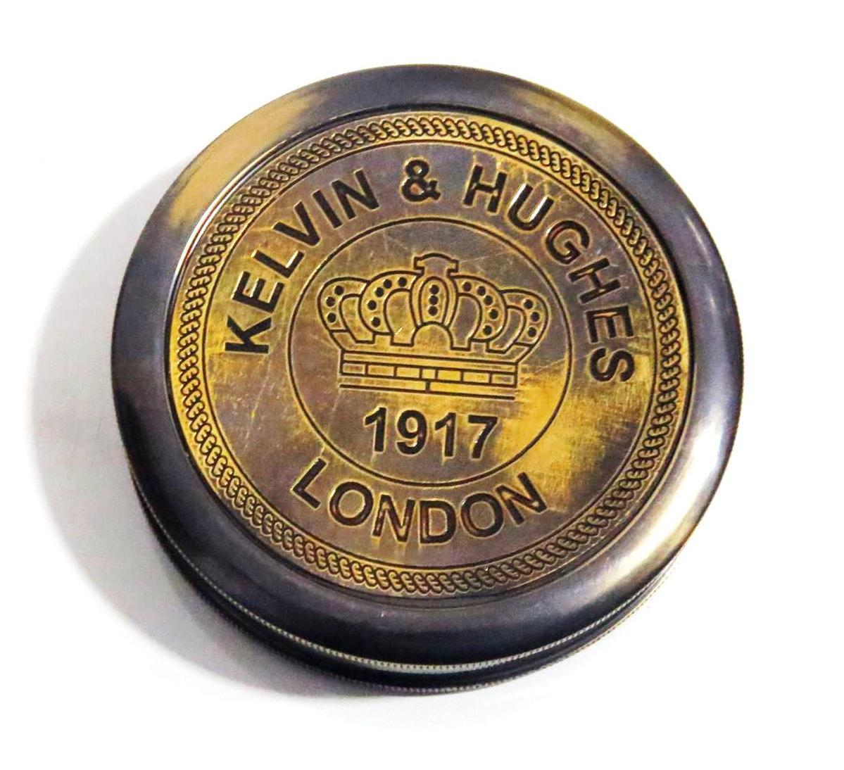 Primary image for NauticalMart 1917 Kelvin & Hughes London Brass Compass