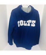 NFL Indianapolis Colts Waffle Knit Heavy Thermal Zip Up Hooded Sweatshir... - £39.16 GBP