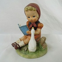 Vintage Creations Japan Erich Stauffer Girl Reading Goose Figurine S8248... - £12.32 GBP