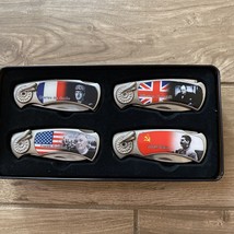 Collectible Presidents Commemorative Pocket Knife set of 4 in Original Case - £23.56 GBP