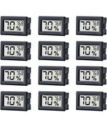 12 Pack Mini Small Digital Electronic Temperature Humidity Meters Gauge ... - £31.78 GBP