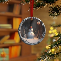 3D Funny Snowman Christmas Ornament, Snowman Christmas Gift, Holiday Tree Decor - £8.64 GBP