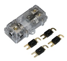 60A Mini Anl Fuse Fused Distribution Block 4 6 8 10 Gauge 4Pcs Fuses Psf... - £22.90 GBP