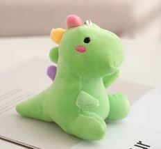 Dinosaur Plush Doll Cartoon Stuffed Animal Keychain Plush Toy for Kids Baby - £4.28 GBP