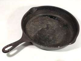 Vintage Wagner Ware Sidney O 1060 E No 10 Cast Iron Skillet To Restore Made USA - £46.54 GBP