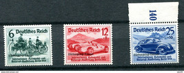 Germany 1939 Mi 695-7 MH Overprint CV 70 euro 10959 - £31.55 GBP
