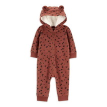 Carter&#39;s Child of Mine Baby Girl Hooded Jumpsuit, One-Piece, Size 24 Months - £15.81 GBP