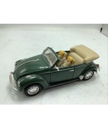 Welly # 2091 VW Beetle Convertible.  1/24 scale Diecast   Green w/ Tan I... - €18,32 EUR