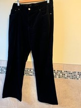 Pre-owned RALPH LAUREN JEANS Co. Women&#39;s Black Velvet Pant Size 10P - $44.55