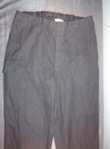 Vintage East German Military Armor Tanker Black Uniform Pants G48 32&quot;X29&quot; - £22.65 GBP