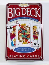 Fundex Big Deck Playing Cards Special Edition with Collectible Tin SUPER LARGE - $11.64