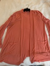 Torrid Super Soft Open Front Cardigan Sweater Size 1 Peach - £8.92 GBP