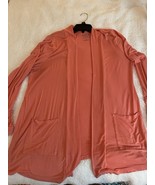 Torrid Super Soft Open Front Cardigan Sweater Size 1 Peach - $15.45 CAD