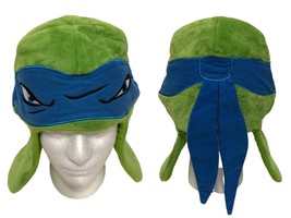 Nickelodeon Teenage Mutant Ninja Turtles 2015 Fleece Costume Hat Leonardo Flaps - £13.77 GBP