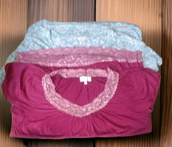 Women&#39;s Clothing Lot Plus Size 1 Lot Of 2 Short Sleeve Shirts pink Lace ... - £8.74 GBP