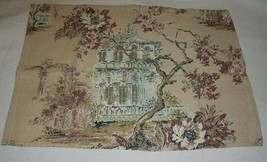Japanese Tea Towel Placemat Tapestry Fabric Vintage 1940&#39;s - 1950&#39;s - £39.95 GBP